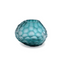 POSITANO teal glass textured vase